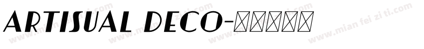 Artisual Deco字体转换